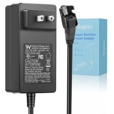 Imagem de Sopito Fonte de alimentação Reliner de 2 pinos, adaptador universal AC/DC 100-240V, transformador de comutação 29V 2A, peça de substituição para sofá reclinável/cadeira elevatória/sofá elétrico/mesa