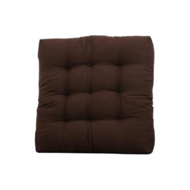 Imagem de Almofada para Cadeira Assento Futton Poltrona 60x60cm Decorativa(MARROM)