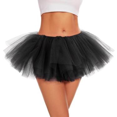 Imagem de Tutu ASKHOPE para mulheres e adultos, saia de tule de 5 camadas, Hallo
