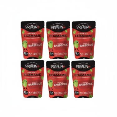 Imagem de Kit 6 Edamame Barbecue Snack Fit 13G Prote 30G Protein Plus - PROTEIN+