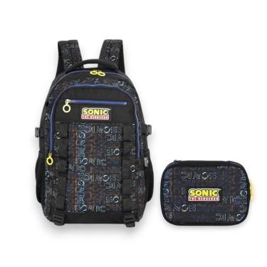 Imagem de Kit Mochila De Costas Escolar Sonic The Hedgehog