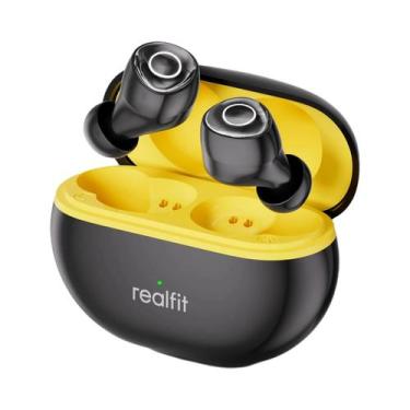 Imagem de Mini Fones De Ouvido Realfit F4 Para Dormir ANC Bluetooth 40dB Cancela