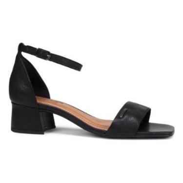 Imagem de Sandália Bottero Feminina 356705 Salto Bloco Couro Atanado-Feminino