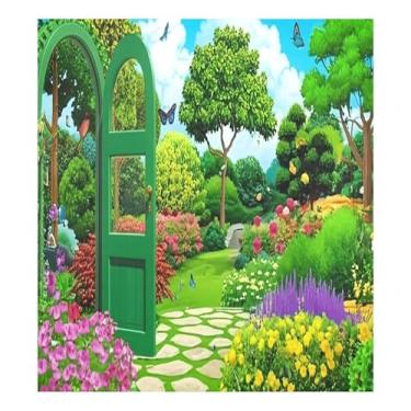 Imagem de SEHANY Dreamy Garden Wildflowers capa de ímã de lava-louças, adesivos magnéticos para decoração de Natal antiarranhões para painel de geladeira e lava-louças, decoração de Natal de cozinha doméstica