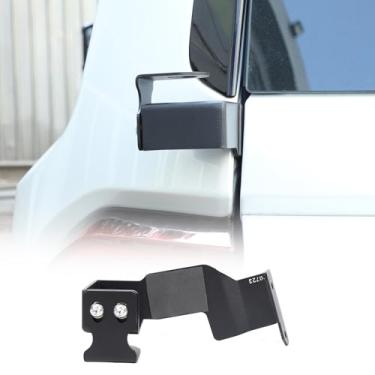 Imagem de LLKUANG Suporte de antena de porta traseira para carro, kit de suporte de antena CB compatível com Toyota Land Cruiser 250 Prado J250 LC250 2024 2025 2026 Suporte de mastro de carro antena de