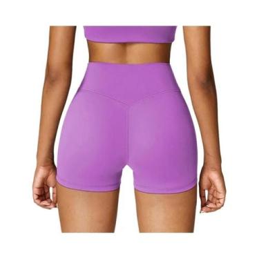 Imagem de Shorts De Yoga Femininos De Cintura Alta Secagem Rápida Respirável Lev