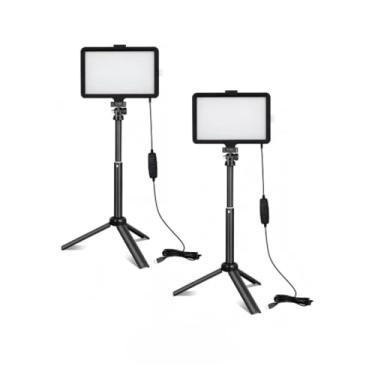 Imagem de Kit Duplo De Luz Led Usb C/Filtro Colorido P/Gravar Vídeos Fotos luz de led Para Gravação de Vídeos, Fotos(KIT)