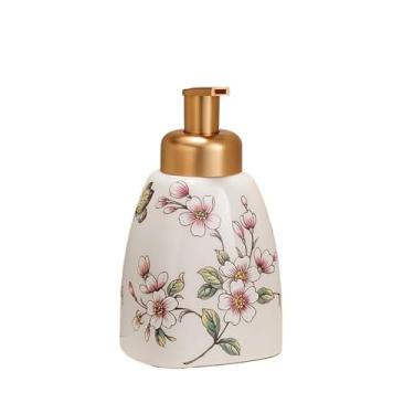 Imagem de Dispensador de sabão Dispensador de sabonete líquido espumante com bomba, frascos cerâmica para banheiro, pia cozinha e decoração casa