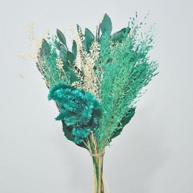 Imagem de BuquêS De Flores Secas — Arranjos Florais Desidratados Adequados Para Festas, Casamentos, DecoraçãO De Mesas E DecoraçãO De Interiores(verde)