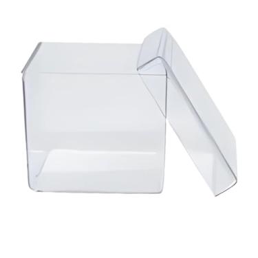 Imagem de Ponto Com Festas, Kit 10 Caixinhas Acrílicas 5x5cm Transparente – Lembrancinhas Festa Casamento