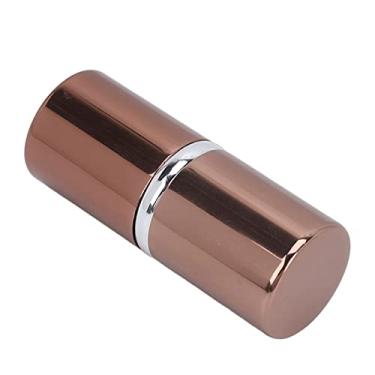 Imagem de Cryfokt Rolo Facial Resistente a óleo Ferramenta Facial de Pedra Fácil de Usar, Ferramenta de Maquiagem Reutilizável, Absorvedor de óleo de Pedra Vulcânica Real para Todos Os Tipos de Pele - (Café)