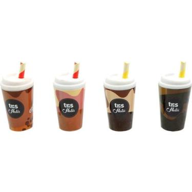 Imagem de Borracha Decorada TRIS Coffee CUP 4 Modelos Display com 24 Unidades - 
