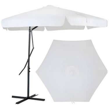 Imagem de Guarda-sol suspenso ERB Máquinas – 3m x 3m x 2,55m (Cores disponíveis) (Branco)