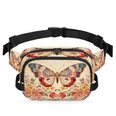 Imagem de Pochete retrô animal pássaro flor para mulheres e homens com alça ajustável bolsa de cinto bolsa transversal bolsa de peito bolsas de bumbum bolsa tiracolo, Cor 15