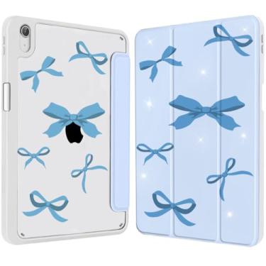 Imagem de JGHYYZD Capa para iPad A16 11ª 11 polegadas 2025/10ª geração 10,9 polegadas 2022, iPad 11/10 geração, fina, à prova de choque, transparente com suporte para caneta, despertar/hibernar automaticamente