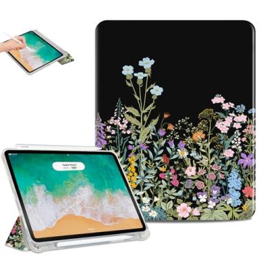 Imagem de Lalumix Capa para iPad Air de 11 polegadas M3/M2, para iPads Air 5ª/4ª geração, capa para iPad Pro de 11 polegadas, capa fina de 4ª/3ª/2ª/1ª geração, suporte de 2 suportes de visualização, suporte