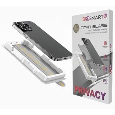 Imagem de Pelicula Privacidade De Vidro Temperado H9 Ultra Resistente Titan Glass Para Poco X7 Pro e Poco F7 PRO Com Aplicador Easy Install (1, Privacidade, POCO X7 Pro)