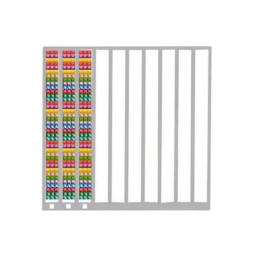 Imagem de Flatro Régua de arte de diamante de aço inoxidável, régua de alinhamento de contas quadradas de 3 fileiras para pintura de diamantes, ferramenta de alisamento de broca precisa para artesanato faça