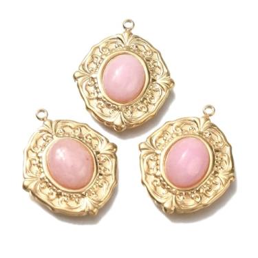 Imagem de Ipotkitt Pingentes sortidos para fabricação de joias de pedras preciosas, bolota, animais marinhos, cruz, oval, flor, gota, bala, signo do zodíaco, pingentes para colar faça você mesmo e pulseira