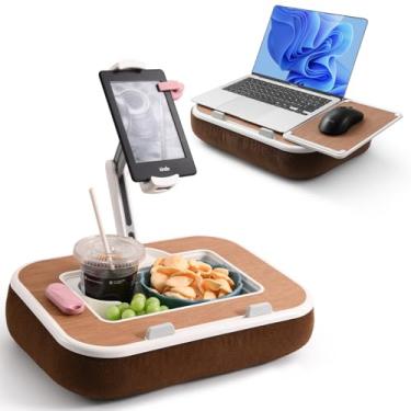 Imagem de Suporte de travesseiro para tablet, suporte de telefone giratório de 360° para cama, mesa de laptop compatível com iPad/Kindle/telefone de 4,7 a 13 polegadas, laptop de 11 a 15 polegadas, tigela de