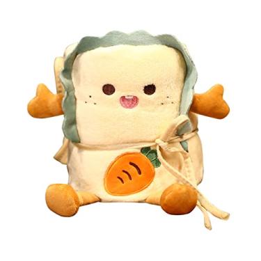 Imagem de Manta de Fleece Rolável Fofa Plegável com Corda para Lar Escritório Carro Sofá Macia Leve e Quente