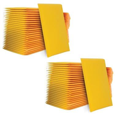 Imagem de Haüs Parts Envelopes acolchoados Kraft de 21 x 28 cm - Envelopes acolchoados com vedação automática - Durável, impermeável, sacos de envio para embalagem segura (pacote com 50)