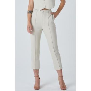 Imagem de Calça PKS Alfaiataria Bege-GG-Feminino