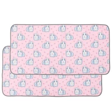 Imagem de Forro de gaiola de porquinho da índia, almofada antiderrapante reutilizável para xixi de porquinho-da-índia, super absorvente, roupa de cama de lã para porquinhos da índia, coelhos, hamsters, animais