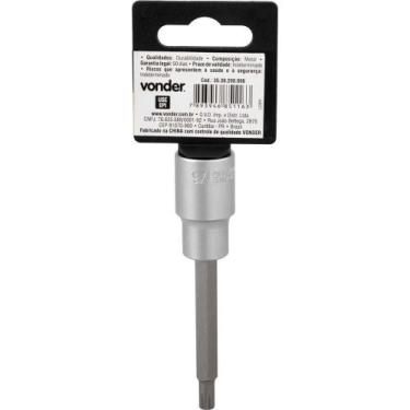 Imagem de Soquete Multidentado Encaixe 1/2'' 6mm Longo CRV Vonder