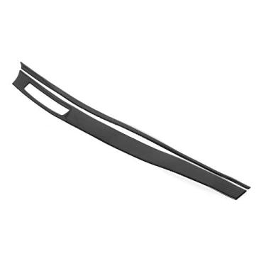 Imagem de Acouto 2 Unidades de Acabamento da Tampa do Painel de Carbono Lancer 2008-2016 LHD - Decoração Elegante do Painel de Instrumentos Central, Instalação Adesiva, Atualização Interior Carro Com Proteção