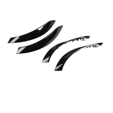 Imagem de Portas internas lidar com exterior puxar guarnição capa acessórios do carro compatível para bmw 3 4 3gt série 2013-2018 f30 316d 318d 320d f31 320i 325d(C2 4PCS)