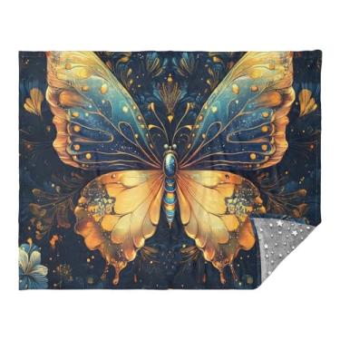 Imagem de Joitme Cobertores de borboleta vibrantes ao ar livre, cobertor para homens, cobertor para sofá, cobertor de colcha