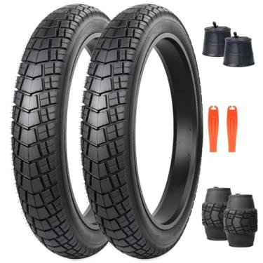 Imagem de BALINGE Pacote com 2 pneus gordos de 66 x 10 cm para Ebike, mountain bike, triciclo, ideal para neve, lama, estrada de cascalho, pneu resistente ao desgaste para todos os terrenos, preto, 2 pneus, 2