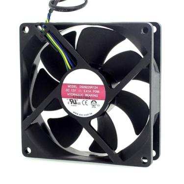 Imagem de 1 peça DS09225R12H 9 cm 9025 90 mm 12V 0,41A 4 PWM Ventoinha de Refrigeração Capacidade de 90 * 90 * 25 mm