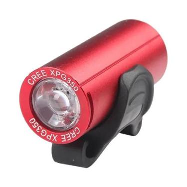Imagem de Lanterna De Bicicleta LED XPG Recarregável Por USB 350 Lumens À Prova 