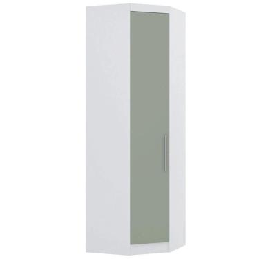 Imagem de Guarda Roupa De Canto Diagonal Modulado 70cm 1 Porta Alpes Luciane Móveis