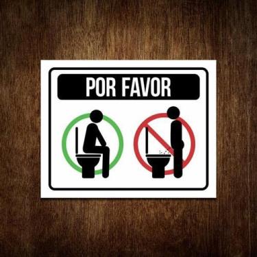 Imagem de Placa Como Usar O Banheiro Por Favor Aviso - Sinalizo