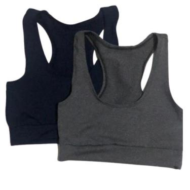 Imagem de Kit 2 Top Juvenil Fitness Jinkingstore Teen Kids, Sortidos, P
