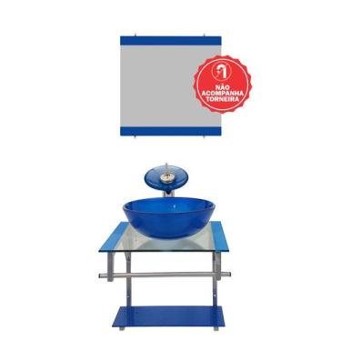 Imagem de Gabinete de Vidro 45cm para banheiro Cuba Redonda - Polônia - EKASA, A