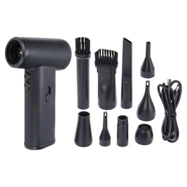 Imagem de Espanador soprador de ar sem fio com luz LED Motor sem escova de 130000 RPM Potente força de sopro de 180g 3 modos de velocidade para remoção de poeira industrial Limpeza externa