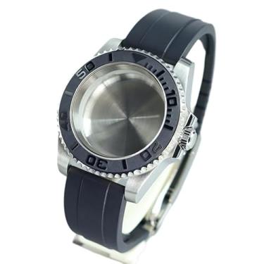 Imagem de FEIYASHI Caixa de relógio de aço à prova d'água de 40 mm vidro safira para NH35 NH34/36/38 Miyota8215 ETA2824 Movimento Yacht Style Watch, Capa inferior sólida 2, For Miyota8215 8205 Movement, Capa de