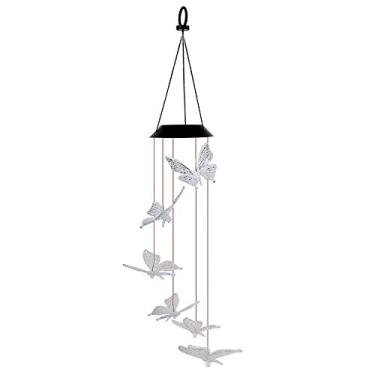 Imagem de Luz de Campainha Vento Solar LED Lâmpada Jardim Pátio Paisagismo IP65 Decorativa Chandelier