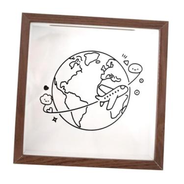 Imagem de Baoblaze Caixa de exibição tipo caixa para ingressos, decoração de casa, para guardar lembranças, ideal para ingressos de casamento, cinema e eventos, 29 Cm X 29 Cm X 4.5