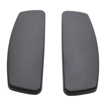 Imagem de MERIGLARE Conjunto de 2 almofadas de apoio de braço universais e confortáveis ​​para cadeiras de escritório, com furo de montagem, para acessórios de cadeiras