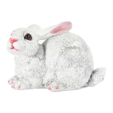 Imagem de MotiveTech Estátua de em Resina, Escultura de Animal, Decoração para Pátio, Figura para Jardim, Decoração de Páscoa para Lareira, Vitrine, Style C