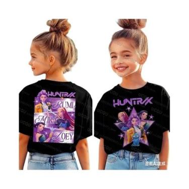 Imagem de Camiseta De Halloween Para Crianças Kpop Demon Hunters, Roupas Casuais