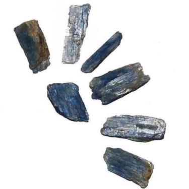 Imagem de 10 Cianita Azul Lamina Bruto Pedra Natural 10 a 30mm Class B - Cristai