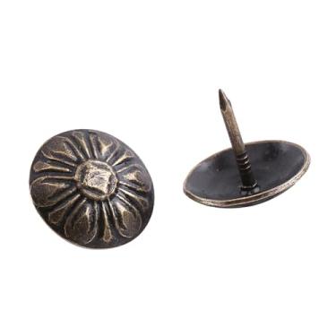 Imagem de Luqeeg Unhas Elegantes para Estofamento, Etiqueta de Metal Em Bronze, Móveis retrô, sofá, Sapato, Porta, Pino Decorativo, Presente Perfeito, Escolha 100 Peças (Verde 16 * 15mm)