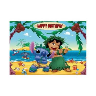 Imagem de Fundo De Festa De Aniversário Infantil Lilo E Stitch, Banner De Decora