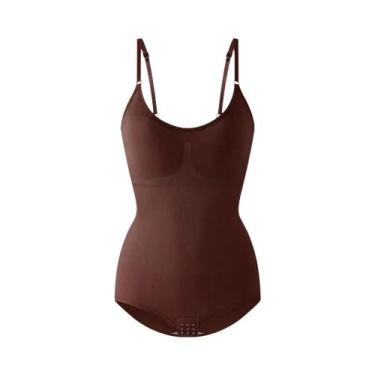 Imagem de Body Shaper Feminino Com Controle De Barriga, Com Ganchos Na Parte De 